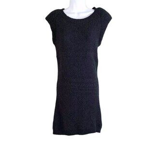 Theory Wool Cashmere Knit Sweater Dress Gray Small Sleeveless Silasi Woodstock